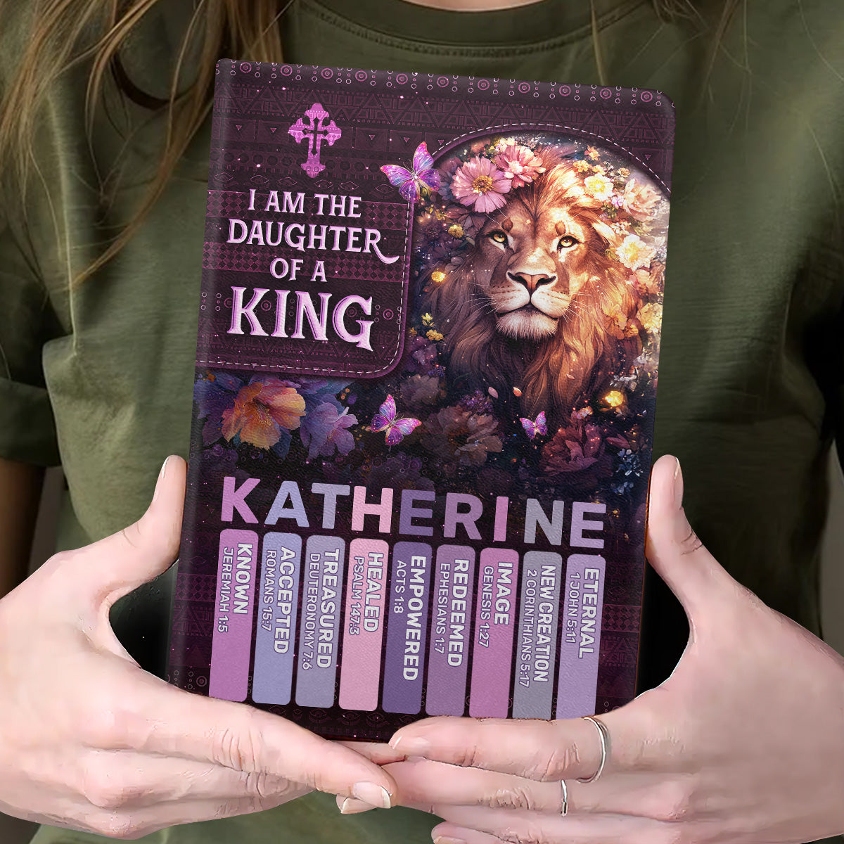 I Am The Daughter Of A King | Personalized Leather Cover Notebook