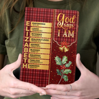 God Says I Am | Personalized Leather Cover Notebook