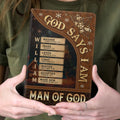 God Says I Am | Personalized Leather Cover Notebook