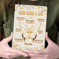 God Says I Am | Personalized Leather Cover Notebook