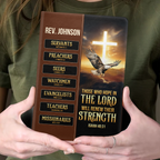 Those Who Hope In The Lord Will Renew Their Strength | Personalized Leather Cover Notebook