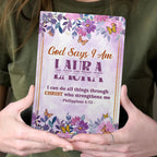God Says I Am | Personalized Leather Cover Notebook