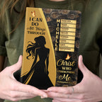 I Can Do All Things Through Christ Who Strengthens Me  | Personalized Leather Cover Notebook