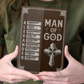 Man Of God | Personalized Leather Cover Notebook