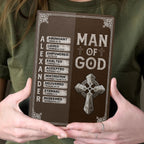 Man Of God | Personalized Leather Cover Notebook