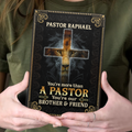 You Are More Than A Pastor | Personalized Leather Cover Notebook