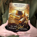 For With God, Nothing Is Impossible - Personalized Leather Cover Notebook
