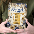God Says I Am | Personalized Leather Cover Notebook