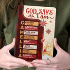 God Says I Am | Personalized Leather Cover Notebook