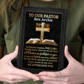 To Our Pastor | Personalized Leather Cover Notebook