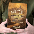 Call To Me And I Will Answer You | Personalized Leather Cover Notebook