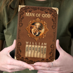 Man Of God  | Personalized Leather Cover Notebook