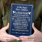 To Our Pastor | Personalized Leather Cover Notebook