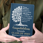 Oaks Of Righteousness | Personalized Leather Cover Notebook