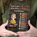 Just A Girl Who Loves Jesus And Books  | Personalized Leather Cover Notebook
