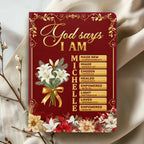 God Says You Are | Personalized Leather Cover Notebook