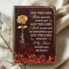 May The Lord Bless You | Personalized Leather Cover Notebook