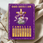 God Says I Am | Personalized Leather Cover Notebook