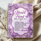 Blessed Friend | Personalized Leather Cover Notebook