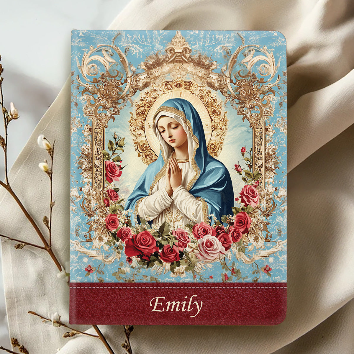 Our Lady of Grace | Personalized Leather Cover Notebook