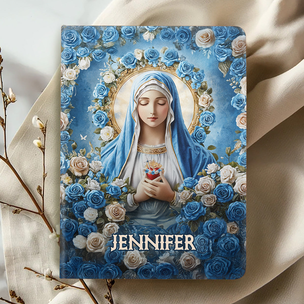 Heavenly Grace | Personalized Leather Cover Notebook
