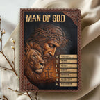 Man Of God | Personalized Leather Cover Notebook