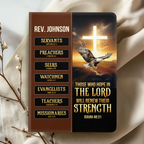 Those Who Hope In The Lord Will Renew Their Strength | Personalized Leather Cover Notebook