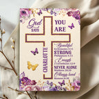 God Says I Am | Personalized Leather Cover Notebook