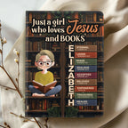 Just A Girl Who Loves Jesus And Books  | Personalized Leather Cover Notebook
