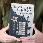 God Says I Am  | Personalized Leather Cover Notebook
