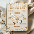 God Says I Am | Personalized Leather Cover Notebook