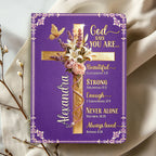God Says You Are | Personalized Leather Cover Notebook