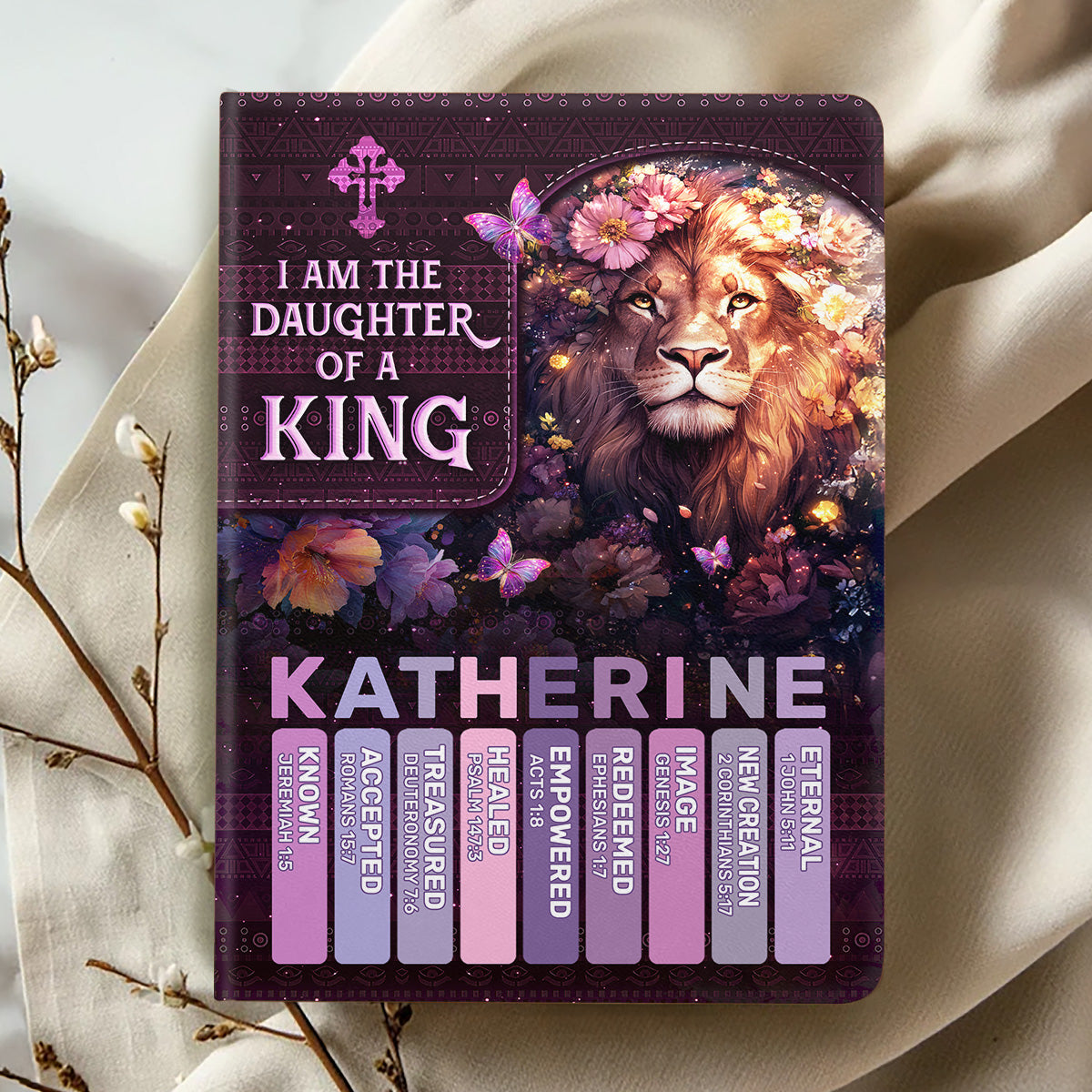 I Am The Daughter Of A King | Personalized Leather Cover Notebook