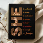 SHE is | Personalized Leather Cover Notebook