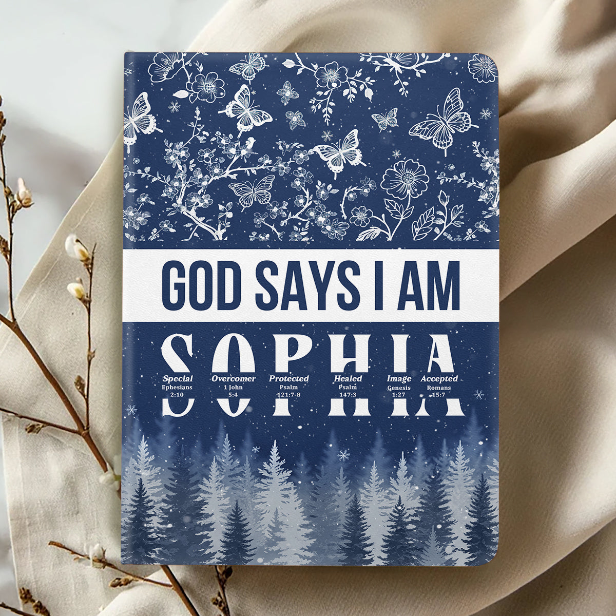God Says I Am | Personalized Leather Cover Notebook