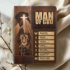 Man Of God | Personalized Leather Cover Notebook