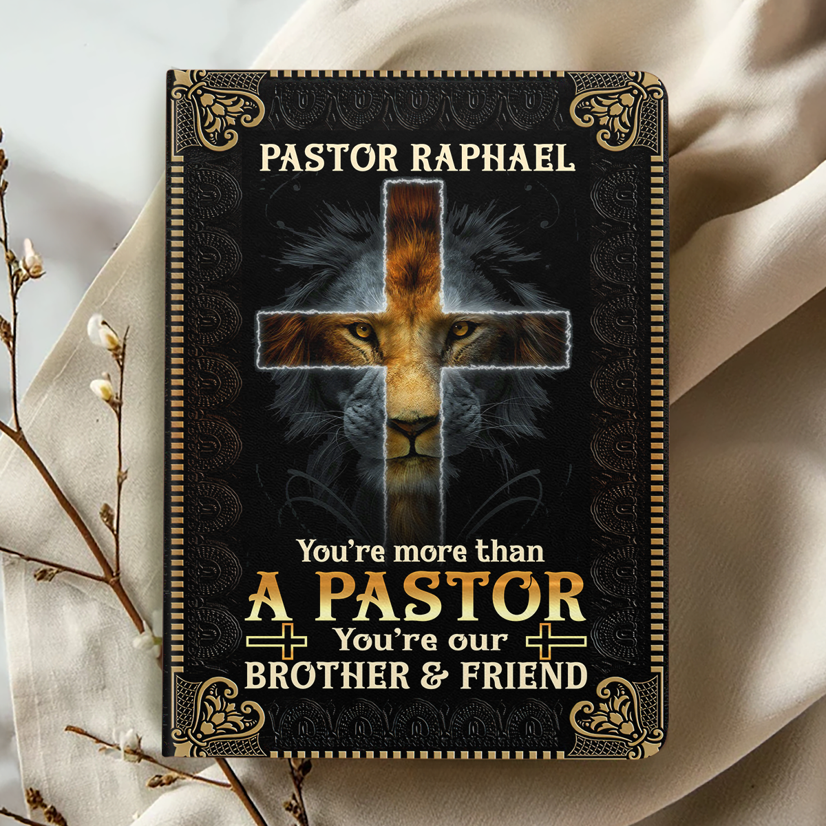 You Are More Than A Pastor | Personalized Leather Cover Notebook