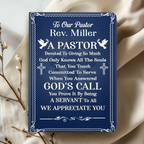 To Our Pastor | Personalized Leather Cover Notebook