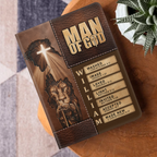 Man Of God | Personalized Leather Cover Notebook