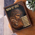 Man Of God | Personalized Leather Cover Notebook