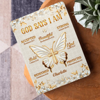 God Says I Am | Personalized Leather Cover Notebook