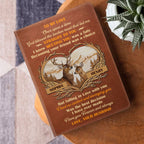 God Blessed The Broken Road That Led Me Straight To You | Personalized Leather Cover Notebook
