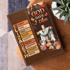 God Says I Am | Personalized Leather Cover Notebook