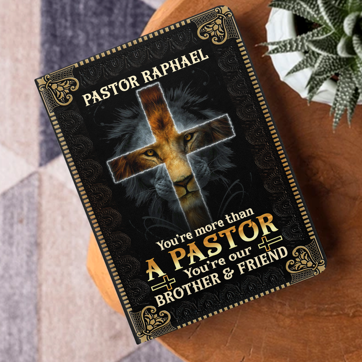 You Are More Than A Pastor | Personalized Leather Cover Notebook
