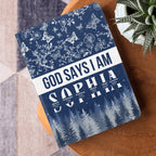 God Says I Am | Personalized Leather Cover Notebook