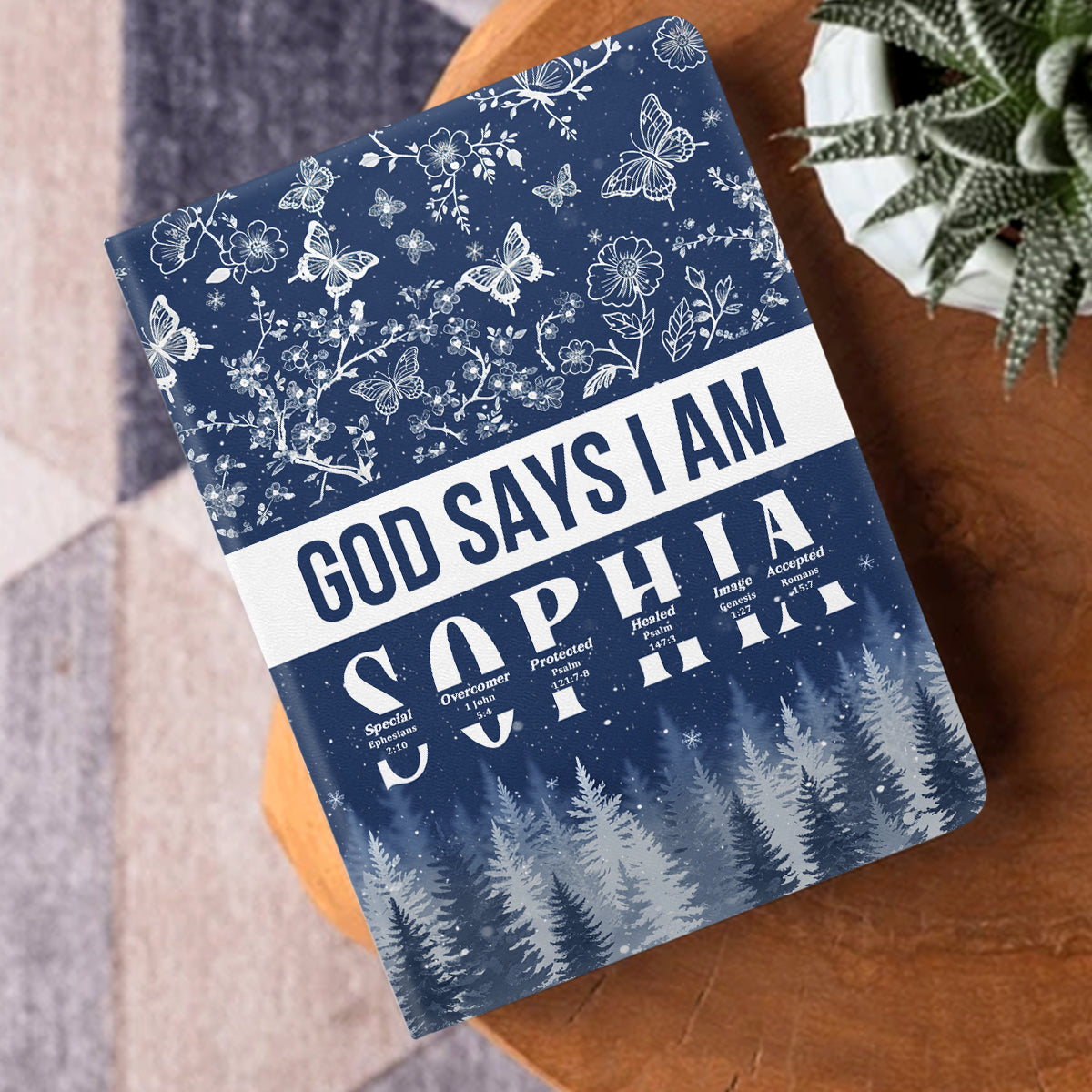 God Says I Am | Personalized Leather Cover Notebook