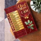God Says I Am | Personalized Leather Cover Notebook