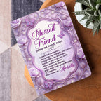 Blessed Friend | Personalized Leather Cover Notebook