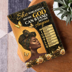 She Who Kneels Before God Can Stand Before Anyone | Personalized Leather Cover Notebook