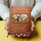 God Blessed The Broken Road That Led Me Straight To You | Personalized Leather Cover Notebook